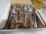 Large Group of Stainelss Steel Flatware