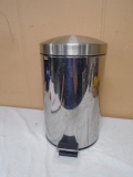 Small Stainless Steel Trashcan w/ Foot Pedal
