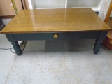 Wooden Coffee Table w/ Drawer