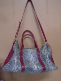 Steve Madden Snake Print Duffle Bag