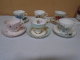 6pc Group of Cups & Saucers