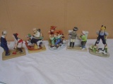 5pc Group of Norman Rockwell Pocrcelain Figurines