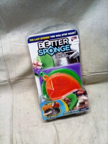 Better Sponge 3 pack of soft bristle silicone sponges