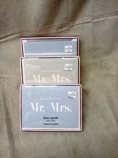 Kate Spade Mr. and Mrs. Thank You Card Sets