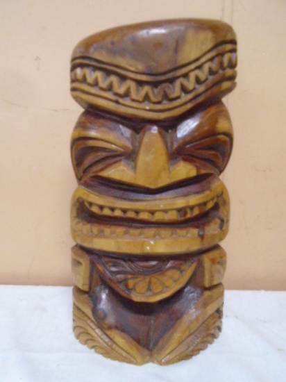 Carved Hawian Tiki Statue