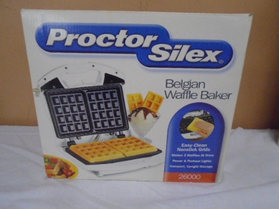 Proctor Silex Belgian Waffle Maker in Box