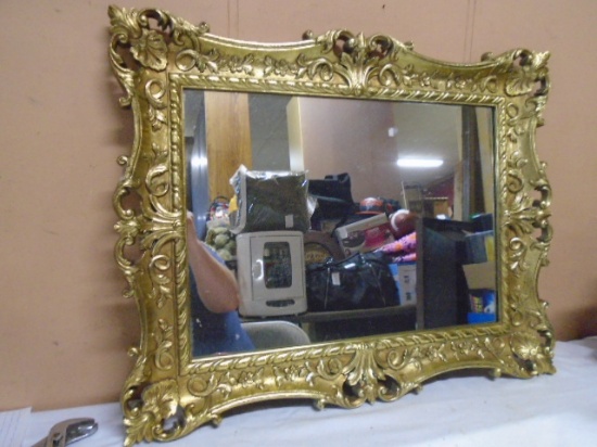 Ornate Gold Framed Wall Mirror