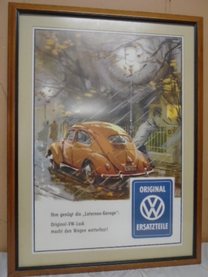 VW Framed Advertisement Print