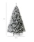 Pre-Lit Snow Flocked Artificial Pine Christmas Tree w/ Warm White Lights