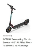 GOTRAX Commuting Electric Scooter - 8.5