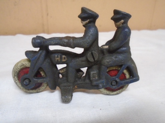 Cast Iron HD Motorcycle Toy