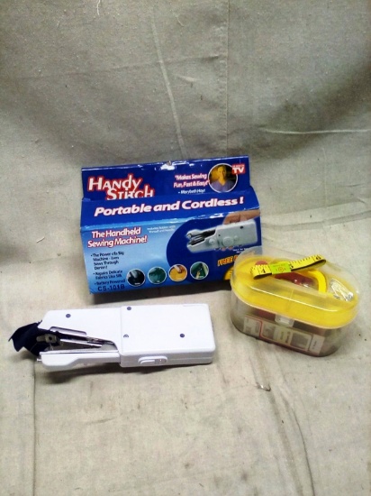 Battery Powered Portable Handy Stitch Sewing Machine and Sewing Kit