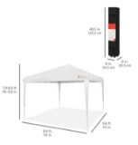 Outdoor Portable Pop Up Canopy Tent w/ Carrying Case, 10x10ft