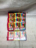 Four Paks of Crayon Bubble Gum