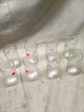 Set of 8 Bee & Willow Tall Glass Tumblers