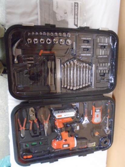 Brand New Black And Decker Tool Set w/Storage Case w/Manual
