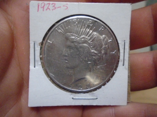 1923 S Mint Silver Peace Dollar