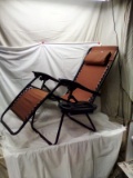 Adjustable Zero Gravity Patio Chair Recliners w/ Cup Holders