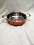 Lagastina Hammered Copper Dual Handle Pan