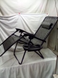 Adjustable Zero Gravity Patio Chair Recliners w/ Cup Holders