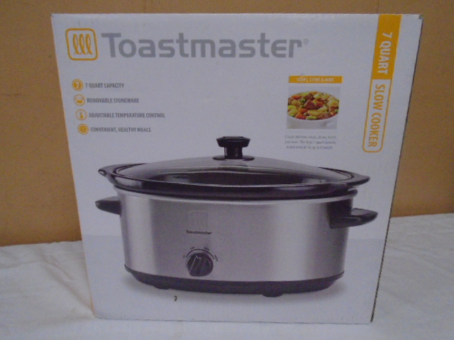 Toastmaster 7 Quart Locking Lid Travel Slow Cooker