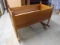 Vintage Solid Oak Baby Cradle