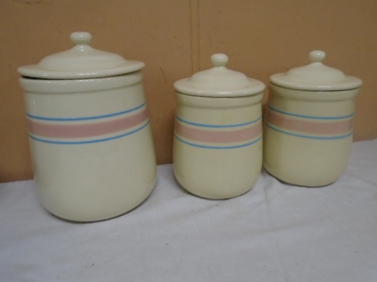 3pc Set of Vintage McCoy Canisters
