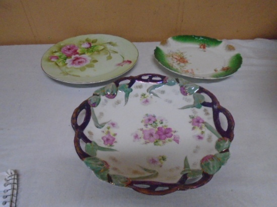 3pc Group of Vintage Plates