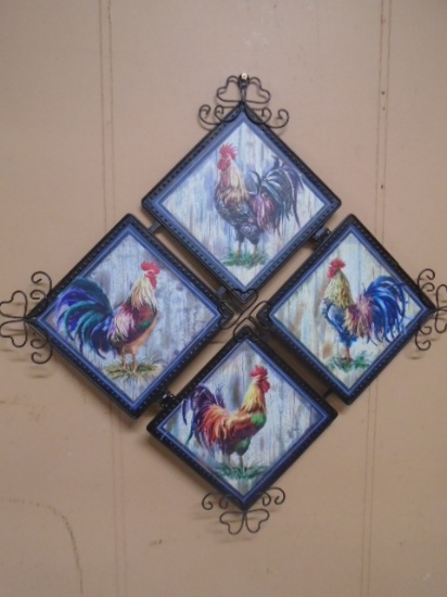 Metal Art Chicken Wall Hanger