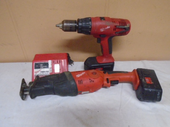 Milwaukee 18 Volt 1/2" Hammer Drill & Sawsall