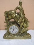 Vintage Sessions Metal Cowboy Clock