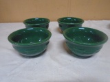 Set of 4 Longaberger Pottery Bowls