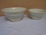 2pc Set of Vintage McCoy Mixing Bowls