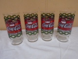 Set of (4) Vintage Coca-Cola Glasses