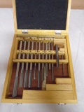 12pc Set of Reemers In Wood Case