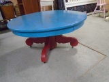 Antique Painted Round Coffee Table