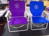 2 Caribean Joe Folding Beach Chairs