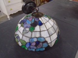 Beautiful Leaded Stained Glass Hanging Light