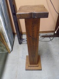 Solid Wood Pedistal Plant Stand