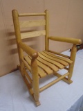 Solid Hardwood Child's Rocker