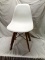 Plastic Resin Chair with wood legs