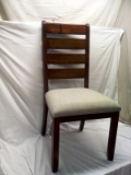 Powell Furniture Paded Seat Wooden Side Chair