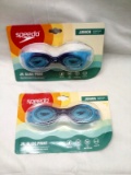 Speedo Qty. 2 Pair of Junior Ages 6-14 Swim Goggles