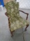 Antique Upholstered Accent Arm Chair