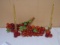 2 Vintage Grape Décor Pieces w/ Matching Candle Holders