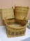 3pc Group of Large Wicker Baskets
