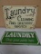 2 Metal Laundry Signs