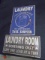 2 Metal Laundry Room Signs