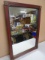 Large Painted Antique Wood Framed Mirror