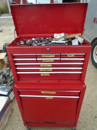 2pc Roll-A-Round Tool Box Full of Tool